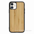 Simple Shockproof Bamboo Wood Phone Case for iPhone